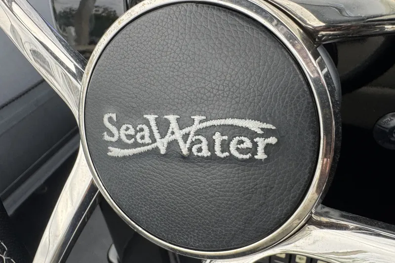 Slide: The Image of Steering wheel of 2023 Seawater PHANTOM 280 with logo in center. - 20