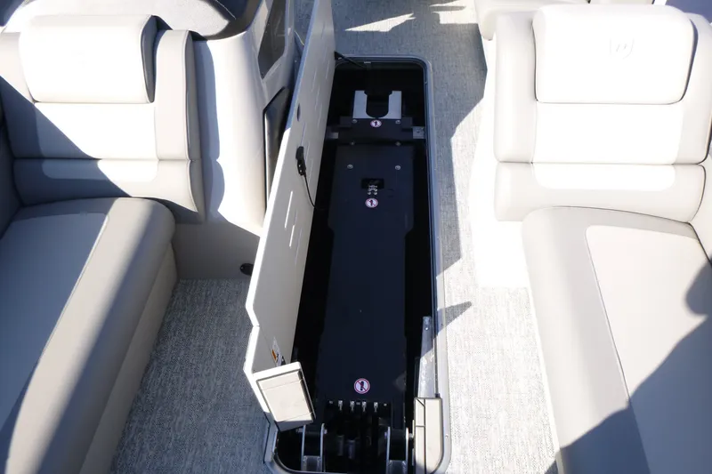 Slide: The Image of 2027 Premier 230 Sunsation Angler 2PT - CL boat interior storage compartment. - 17