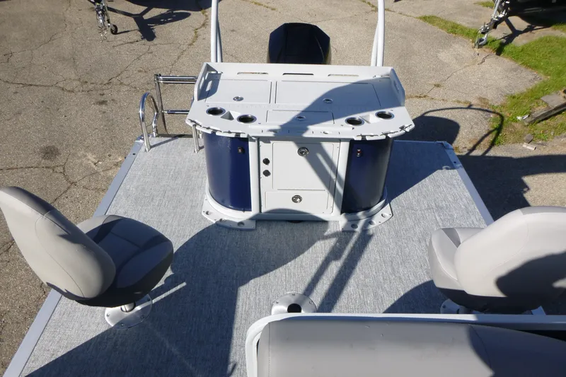 Slide: The Image of Premier 230 Sunsation Angler 2PT - CL 2027 boat interior with seating and console. - 29