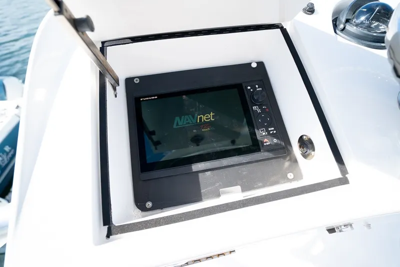 Slide: The Image of A navigation system is installed in a compartment on a boat. - 41