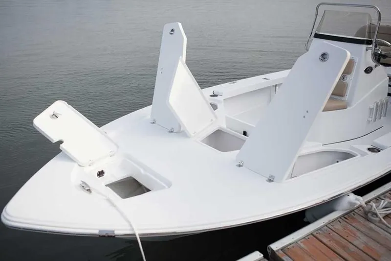 Slide: The Image of Manufacturer Provided Image: 2017 Sportsman Tournament 214 Bay Boat with open storage compartments. - 20