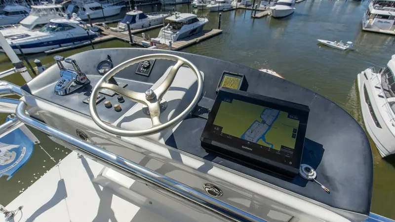 Slide: The Image of 53_2827464_2005_76_whiticar_enclosed_bridge_badonkadonk_flybridge_4 - 54
