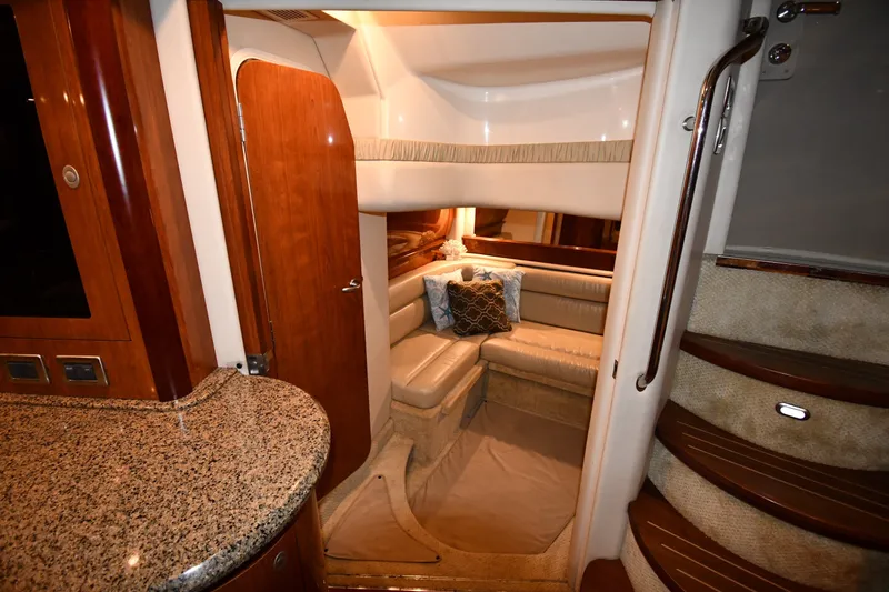 Slide: The Image of Luxurious interior of 2005 Sea Ray 420 Sundancer yacht with cozy seating area. - 37