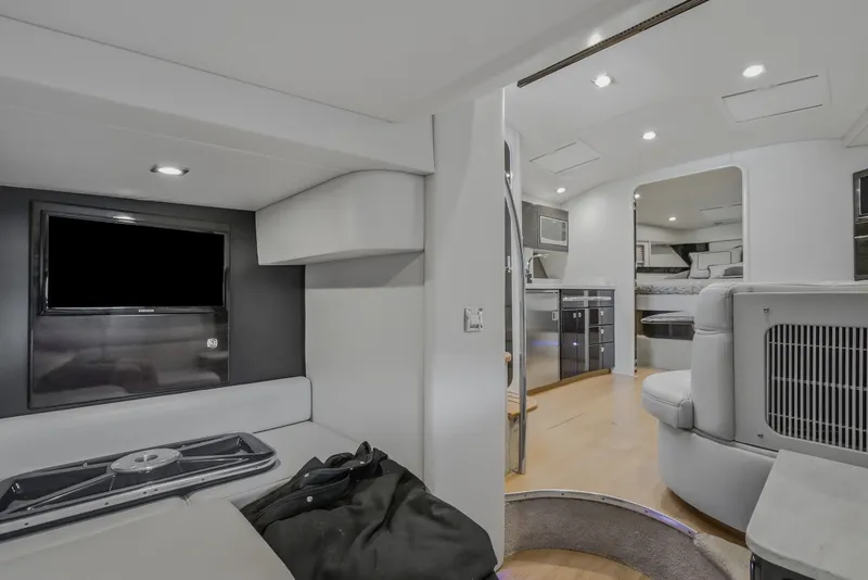 Slide: The Image of Interior of a 2017 Formula 37 Performance Cruiser, featuring modern design and amenities. - 60