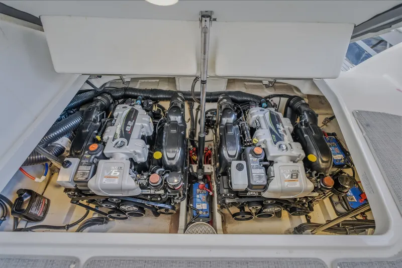 Slide: The Image of Engine compartment of 2017 Formula 37 Performance Cruiser with dual V8 engines. - 15