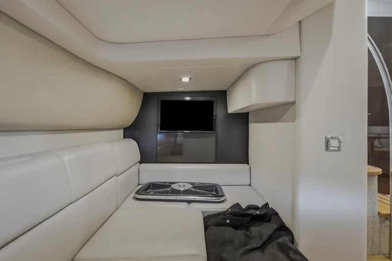 Slide: The Image of Interior of 2017 Formula 37 Performance Cruiser with sleek seating and modern TV. - 59