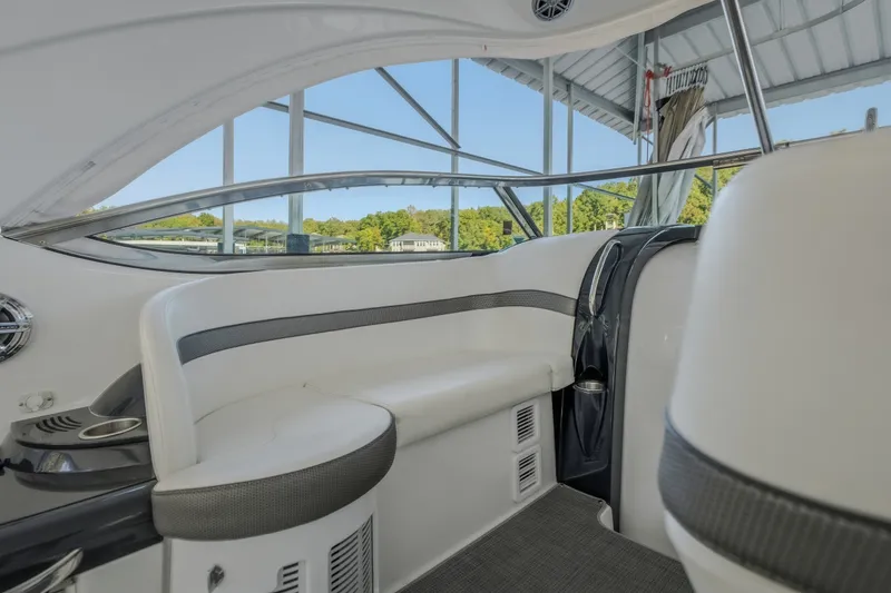 Slide: The Image of Interior of 2017 Formula 37 Performance Cruiser, featuring sleek seating and modern design. - 28