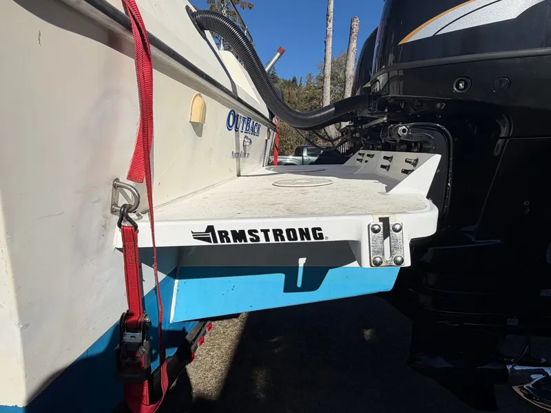 Slide: The Image of A 1974 Fiberform Sportfisher 31 with an Armstrong platform at the stern. - 9