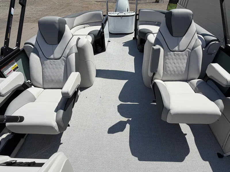 Slide: The Image of The image shows the interior of a 2026 Tahoe LTZ 2385 QL with luxurious, cushioned seating. - 11