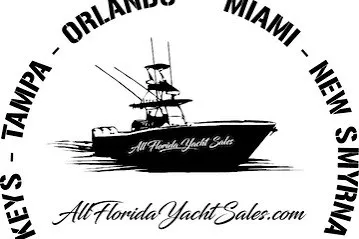Slide: The Image of All Florida Yacht Sales logo featuring a Regal Commodore 2960 boat silhouette, highlighting Florida locations. - 7