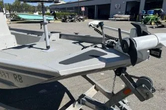 Slide: The Image of 2015 G3 1756 CC boat on trailer in outdoor setting. - 2