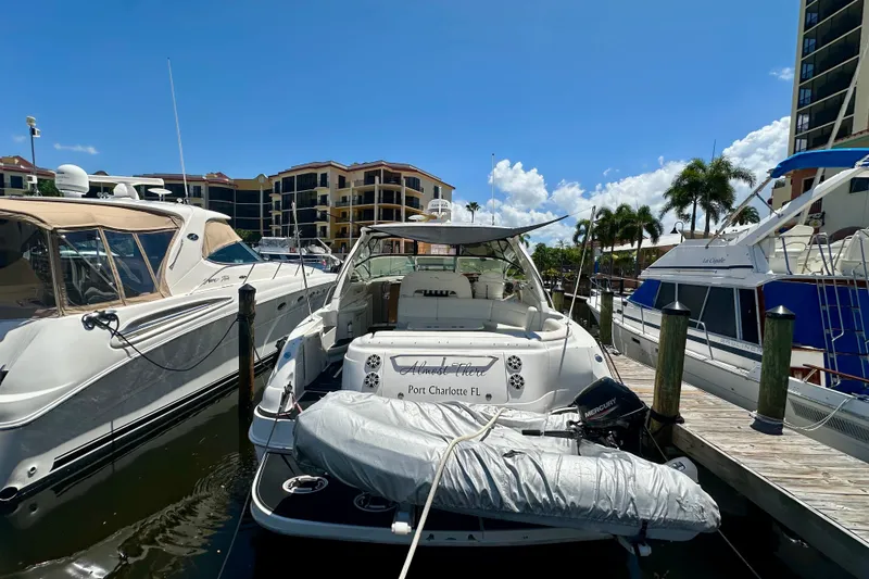 Slide: The Image of 2001 Sea Ray Sundancer 460 docked at marina, Port Charlotte, Florida. - 6