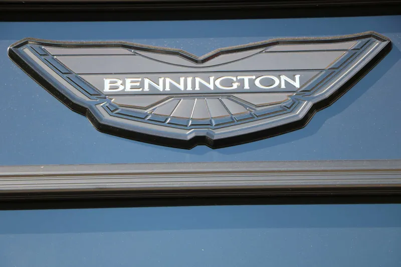 Slide: The Image of Bennington logo on a blue background. - 12