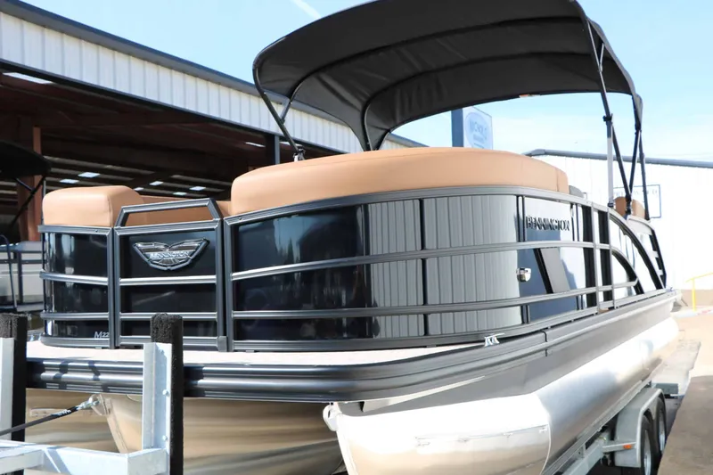 Slide: The Image of 2026 Bennington 22 MSB Tri Toon with sleek design and spacious deck. - 10