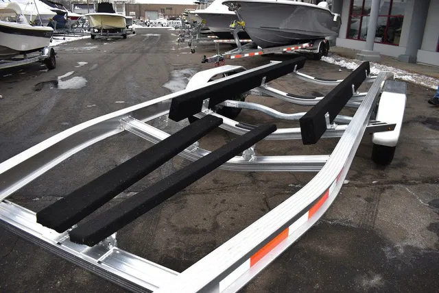 Slide: The Image of Yacht Club Trailers 29-10000 Aluminum tandem axle bunk boat trailer 2026 - 4