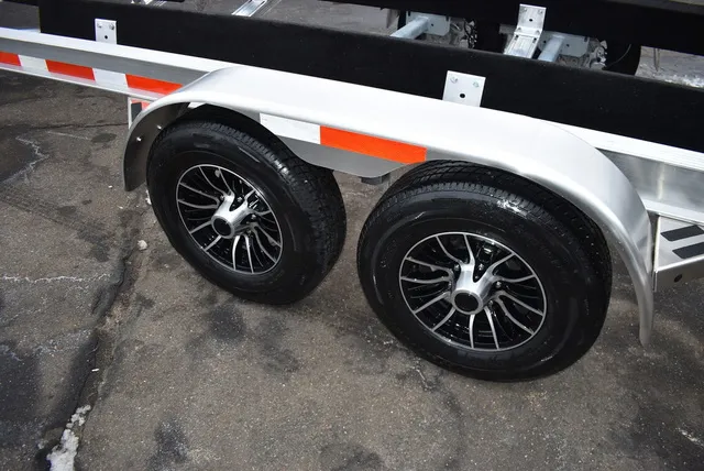 Slide: The Image of Yacht Club Trailers 29-10000 Aluminum tandem axle bunk boat trailer 2026 - 5