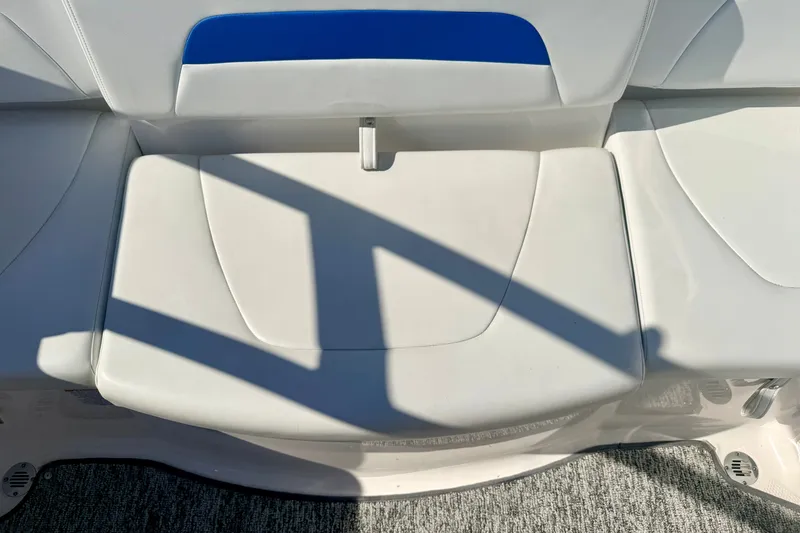 Slide: The Image of White seating on a 2017 Chaparral 19 Sport H2O boat, featuring sleek design and comfort. - 42