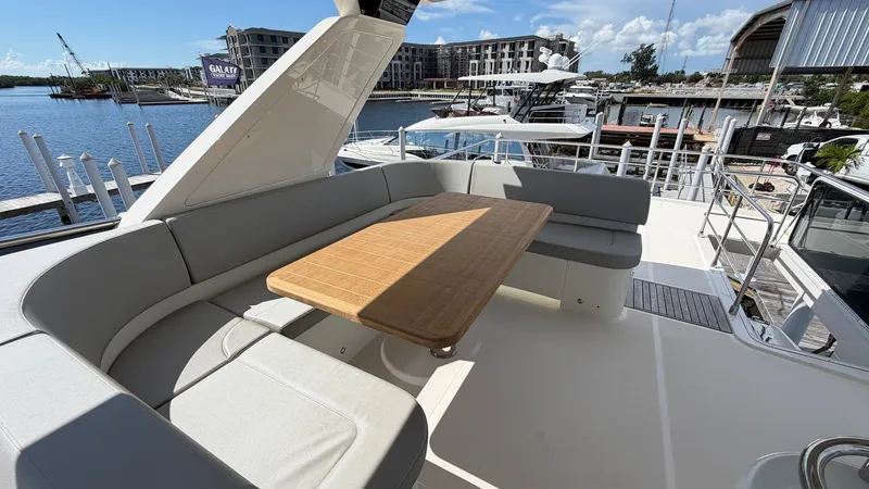 Slide: The Image of Flybridge Seating Area with Table - 40
