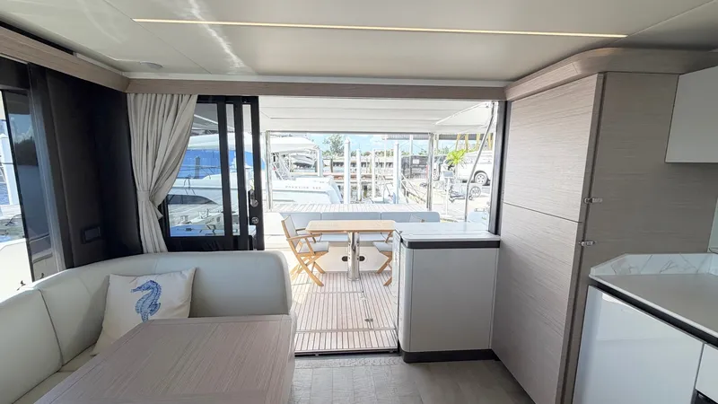 Slide: The Image of Salon Leading to Aft Deck - 32