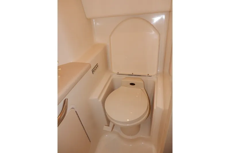 Slide: The Image of Toilet in 2000 Sea Ray 380 Aft Cabin yacht bathroom. - 75