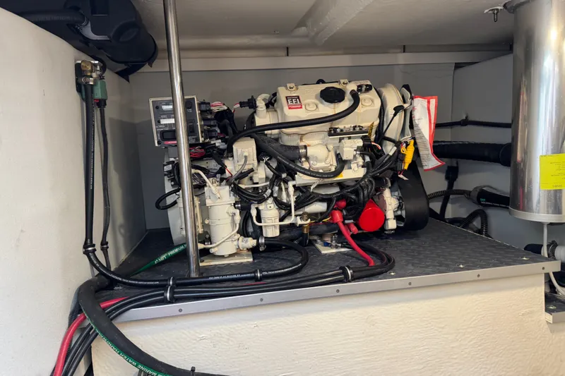 Slide: The Image of Engine compartment of a 2022 Formula 400 Super Sport Crossover boat. - 47