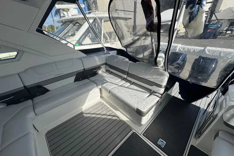 Slide: The Image of 2022 Formula 400 Super Sport Crossover interior with sleek seating and modern design. - 23