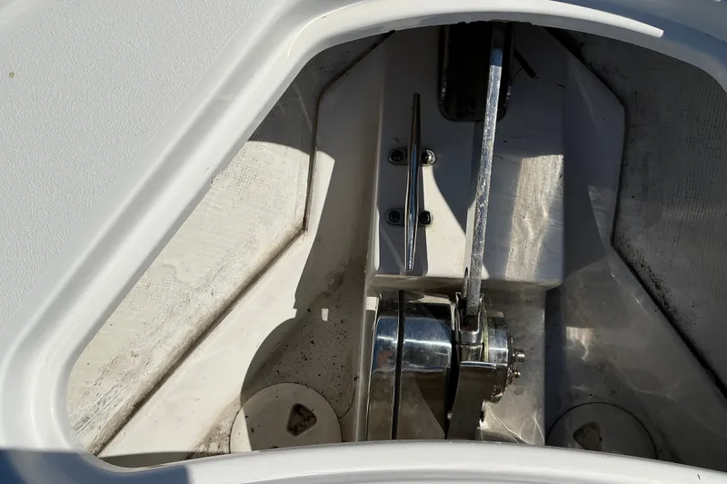 Slide: The Image of Anchor compartment of 2019 Sportsman Open 312 Center Console boat. - 34
