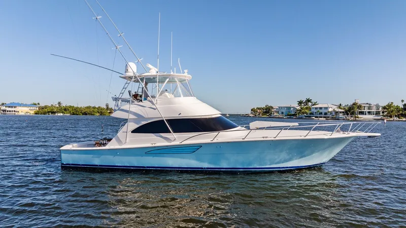 Slide: The Image of Starboard Profile of Viking 54 Convertible - 57