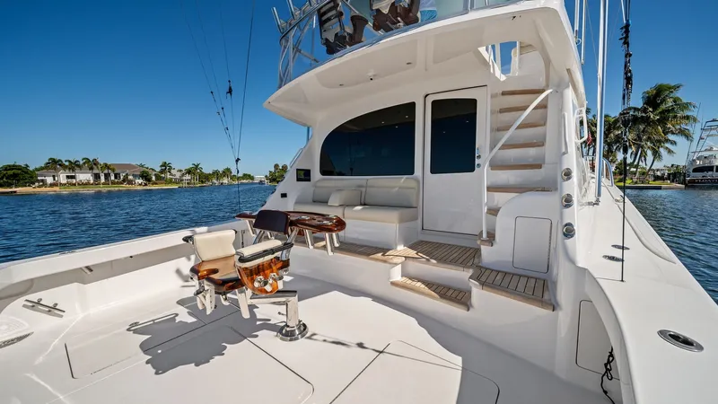 Slide: The Image of Spacious Aft Deck with Seating - 36