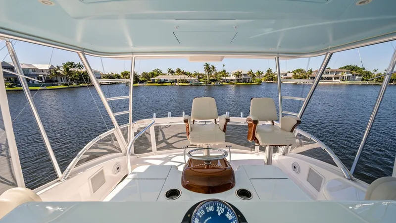 Slide: The Image of Flybridge Helm with Dual Seating - 5