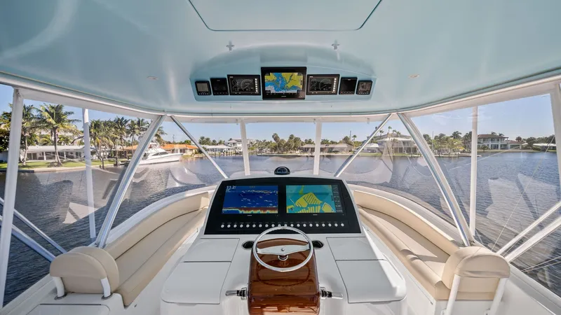 Slide: The Image of Flybridge Helm Station with Panoramic Views - 2