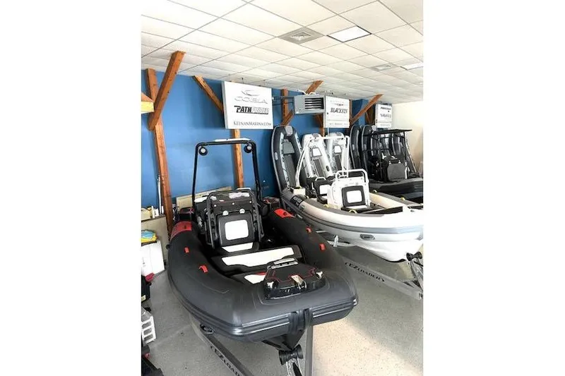 The Image of Showroom display of 2026 Highfield Velox 560 boats, featuring sleek design and modern features. - 0