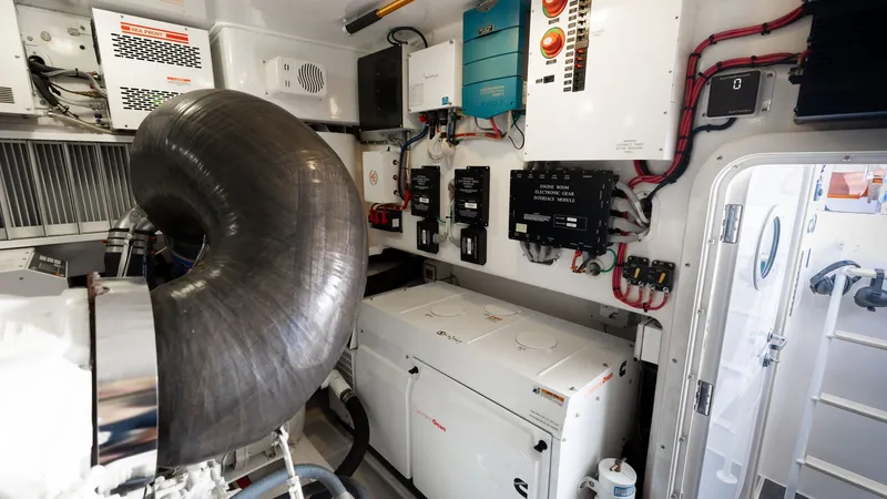 Slide: The Image of 2015 Viking 76 Enclosed Bridge- CHULA- Engine Room - 71
