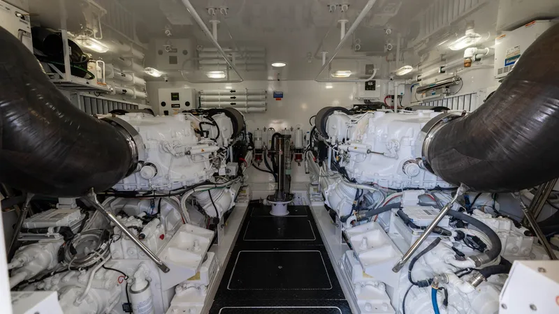 Slide: The Image of 2015 Viking 76 Enclosed Bridge- CHULA- Engine Room - 68