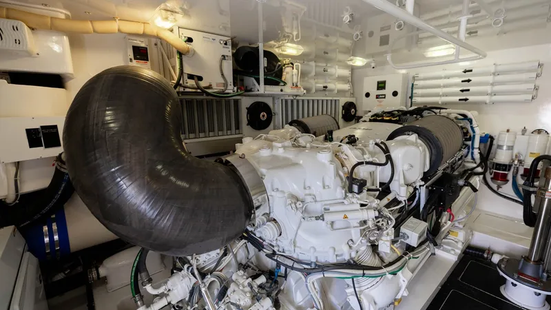 Slide: The Image of 2015 Viking 76 Enclosed Bridge- CHULA- Engine Room - 69