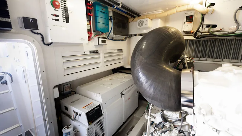 Slide: The Image of 2015 Viking 76 Enclosed Bridge- CHULA- Engine Room - 72