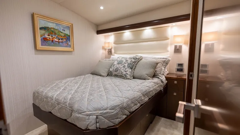 Slide: The Image of 2015 Viking 76 Enclosed Bridge- CHULA- Port Guest VIP Mid Ship Stateroom - 25