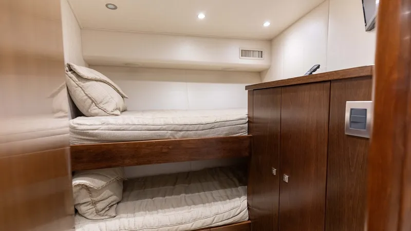 Slide: The Image of 2015 Viking 76 Enclosed Bridge- CHULA- Port Forward Stateroom - 29