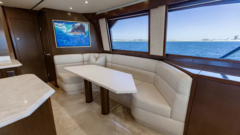 Slide: The Image of 2015 Viking 76 Enclosed Bridge- CHULA- Dinnette - 14