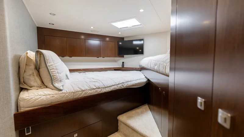 Slide: The Image of 2015 Viking 76 Enclosed Bridge- CHULA- Forward Stateroom - 23