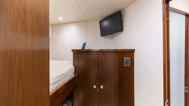 Slide: The Image of 2015 Viking 76 Enclosed Bridge- CHULA- Port Forward Stateroom - 30