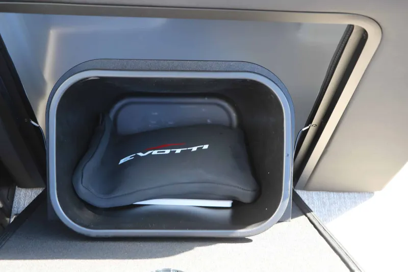 Slide: The Image of An Evotti cushion is placed in a rectangular compartment on a boat. - 37