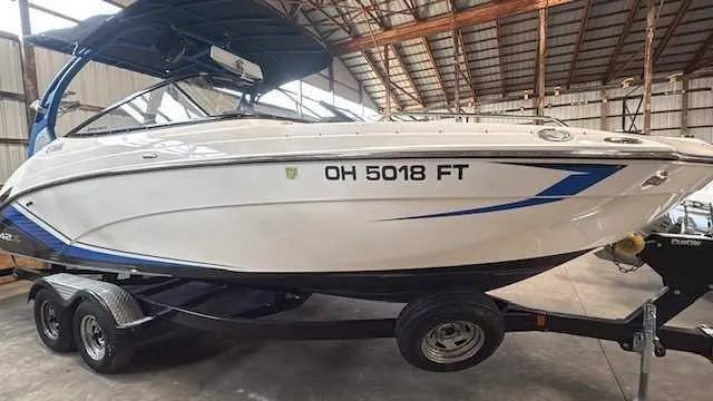 The Image of Yamaha 242X from 2018 on a trailer in a storage facility. - 0