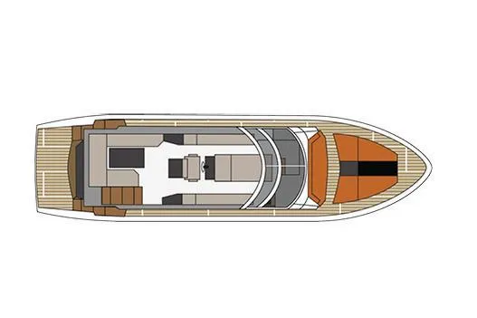 Slide: The Image of Manufacturer Provided Image: Top view of 2023 Cruisers Yachts 60 Fly layout. - 49
