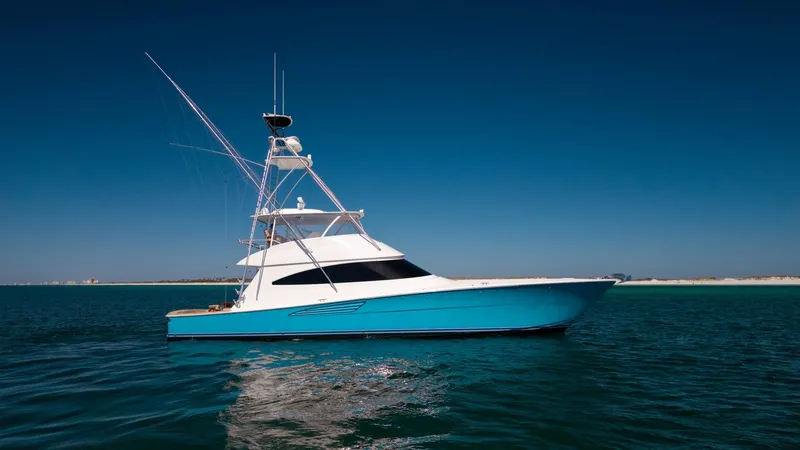 The Image of Starboard Profile of Viking 68 Convertible - 1