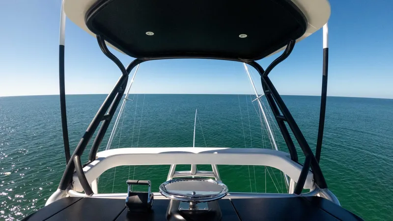 Slide: The Image of Flybridge Helm with Ocean View - 37