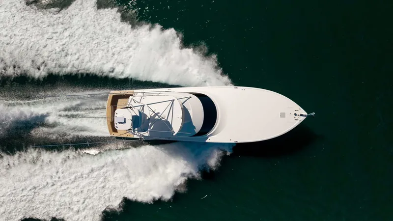 Slide: The Image of Aerial View of Yacht in Motion - 58