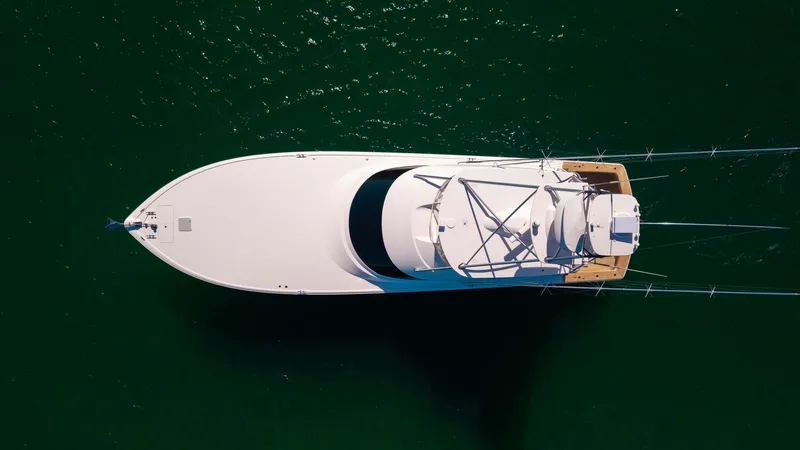 Slide: The Image of Aerial View of Flybridge and Deck - 52