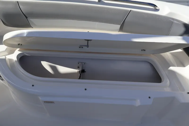 Slide: The Image of Open storage compartment on 2023 NauticStar 251 Hybrid boat. - 31