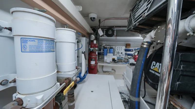 Slide: The Image of Engine Room with Fuel Filters - 23